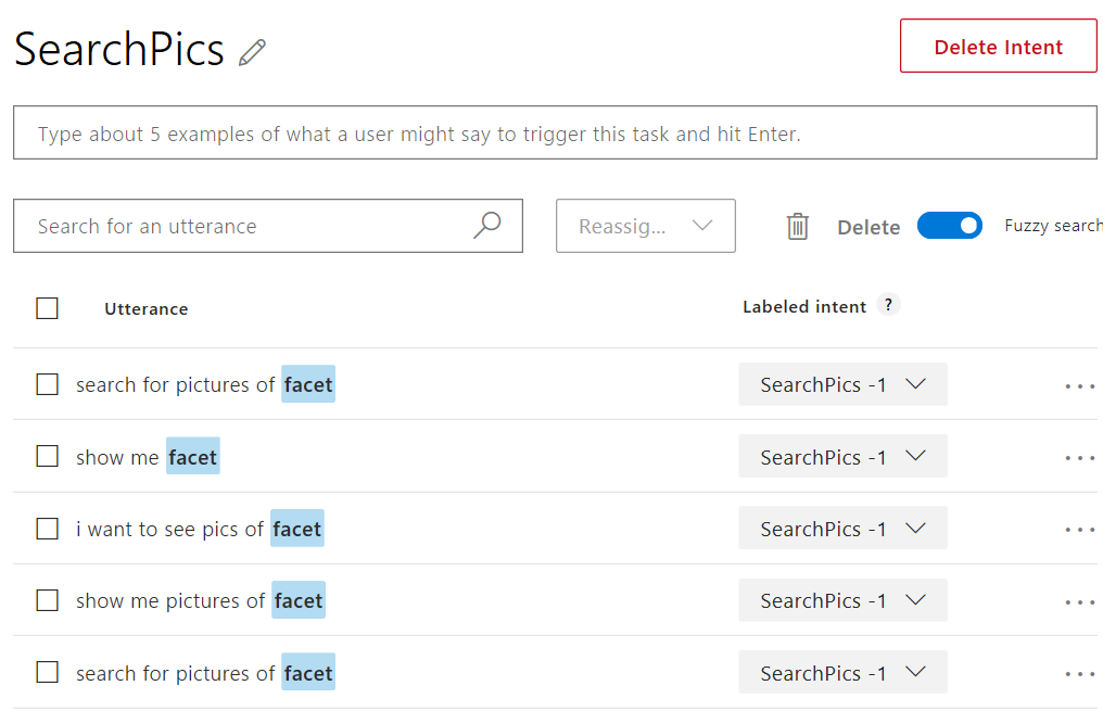 Add Facet Entity